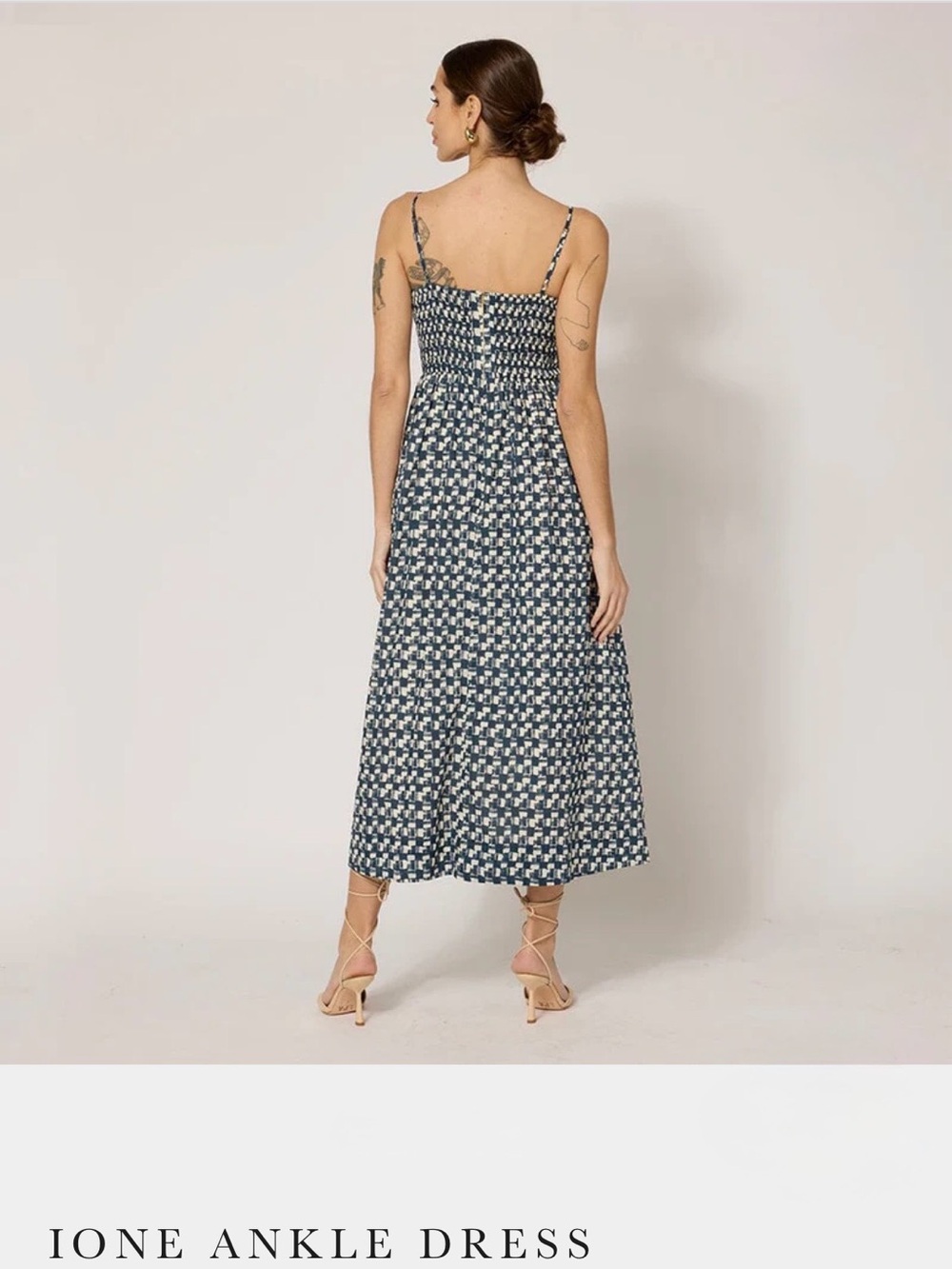CLEOBELLA 100% Organic Cotton lone Ankle Dress In Cassia Print. Size XS - Picture 4 of 13